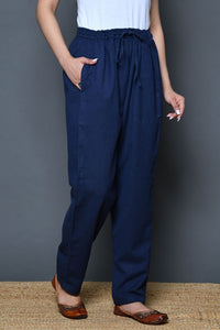 Navy Rayon Pajama Pants