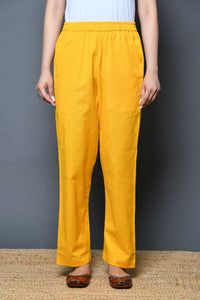 Yellow Rayon Pajama Pants